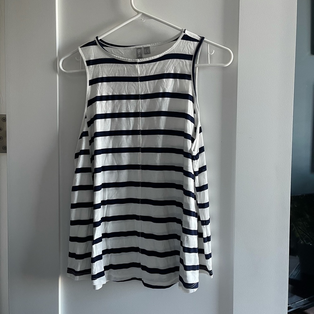 ASOS flowy airy striped tank top size 2